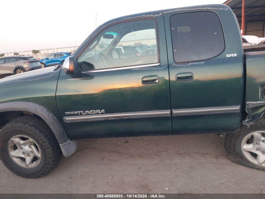 2002 Toyota Tundra Access Cab/Access Cab Sr5 VIN: 5TBRT34172S242814 Lot: 40585803