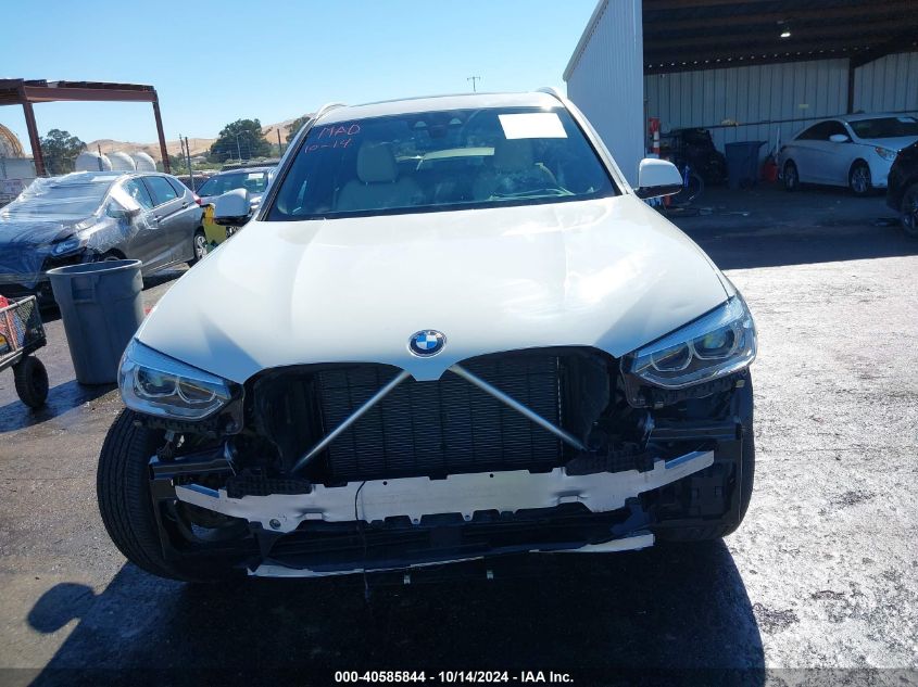 2021 BMW X3 Phev xDrive30E VIN: 5UXTS1C07M9G31050 Lot: 40585844