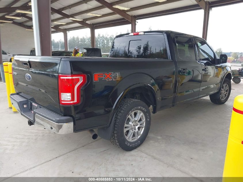 2017 FORD F-150 LARIAT - 1FTFW1EG2HFB94897