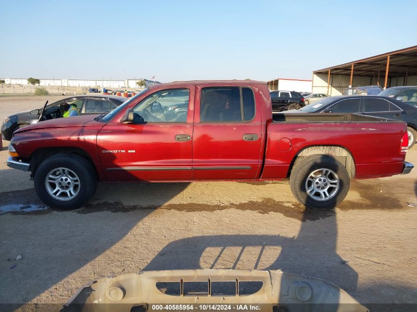 2001 Dodge Dakota Quad VIN: 1B7HL2AXX1S281344 Lot: 40585954