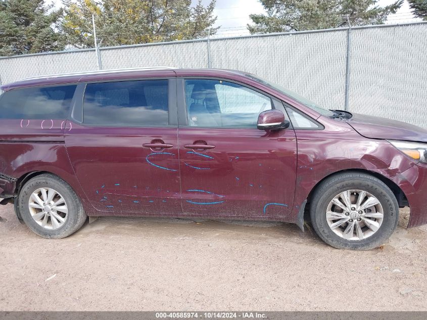 2016 Kia Sedona Lx VIN: KNDMB5C1XG6200131 Lot: 40585974