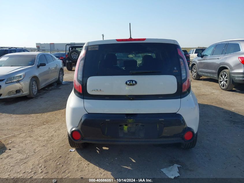 2016 Kia Soul + VIN: KNDJP3A54G7257210 Lot: 40586051