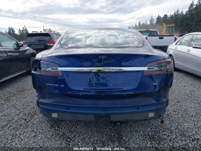 2017 Tesla Model S 60/75 VIN: 5YJSA1E14HF206397 Lot: 40586072