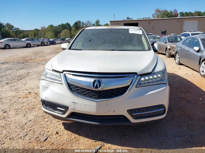 2014 Acura Mdx VIN: 5FRYD4H21EB039952 Lot: 40586079