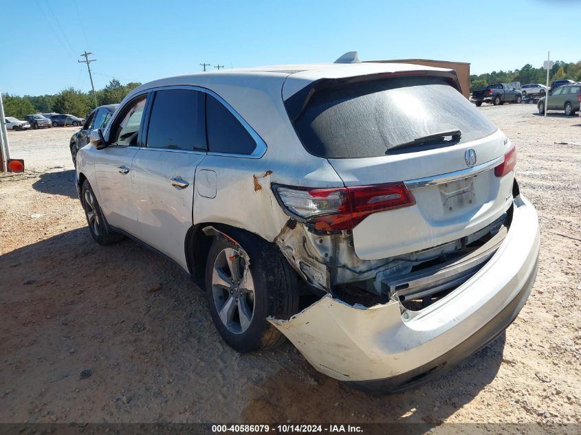 VIN 5FRYD4H21EB039952 2014 ACURA MDX no.3