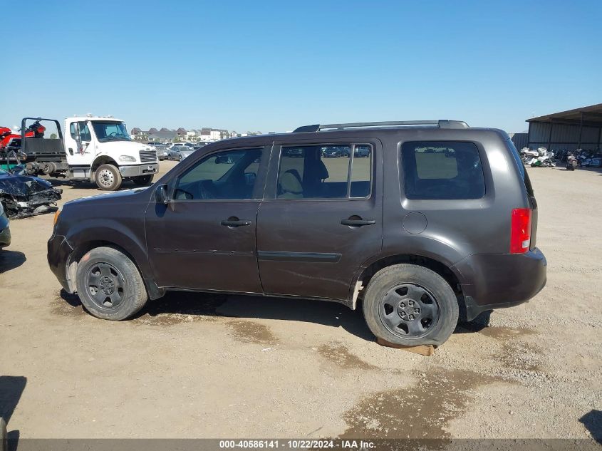 2013 Honda Pilot Lx VIN: 5FNYF3H2XDB044099 Lot: 40586141