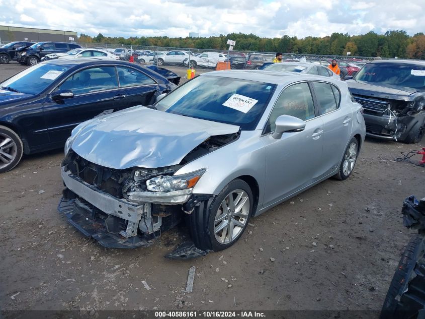 VIN JTHKD5BH4F2249877 2015 Lexus CT, 200H no.2