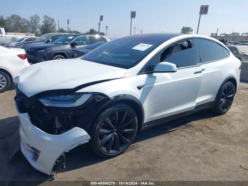 2019 Tesla Model X 100D/75D/Long Range VIN: 5YJXCBE22KF180212 Lot: 40586270