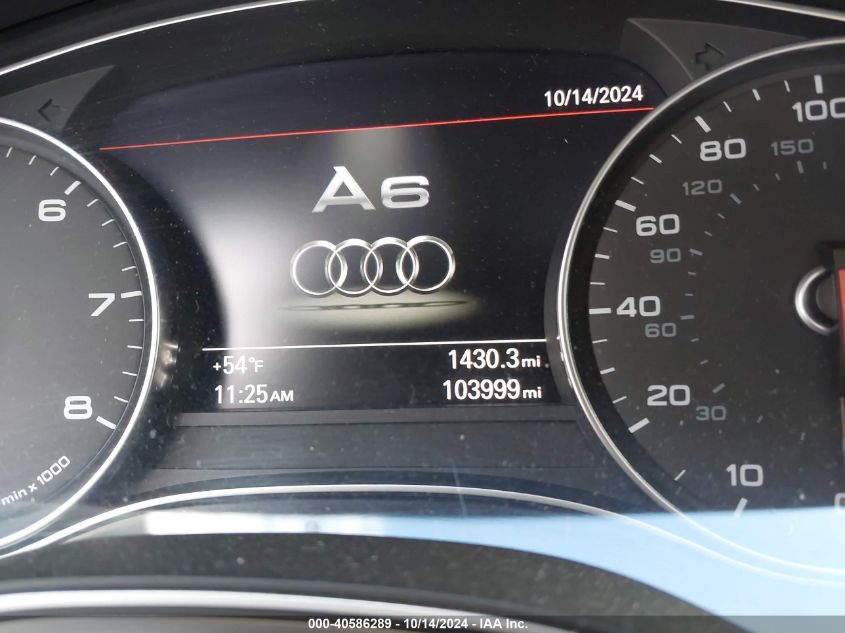 2014 Audi A6 Premium Plus VIN: WAUGFAFC6EN053443 Lot: 40586289