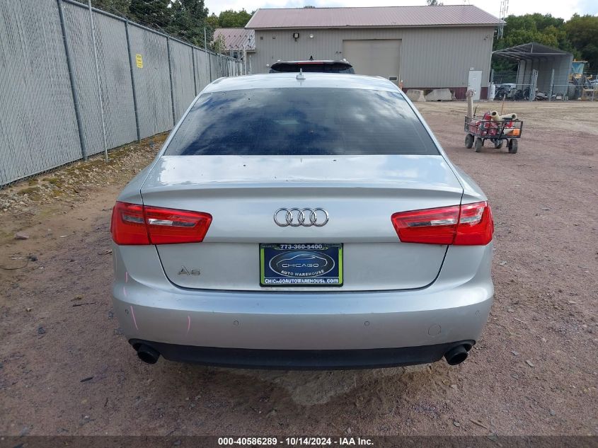 2014 Audi A6 Premium Plus VIN: WAUGFAFC6EN053443 Lot: 40586289