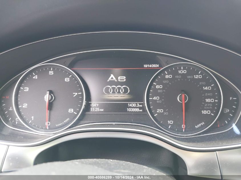 2014 Audi A6 Premium Plus VIN: WAUGFAFC6EN053443 Lot: 40586289