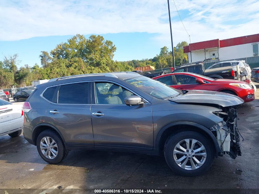 2016 Nissan Rogue Sv VIN: KNMAT2MV7GP618415 Lot: 40586316