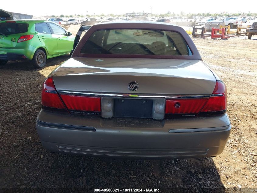 2002 Mercury Grand Marquis Ls VIN: 2MEFM75W22X631565 Lot: 40586321