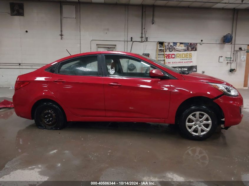 2014 Hyundai Accent Gls VIN: KMHCT4AE7EU675166 Lot: 40586344