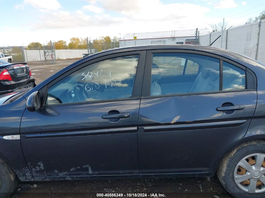 2007 Hyundai Accent Gls VIN: KMHCN46C37U090833 Lot: 40586349