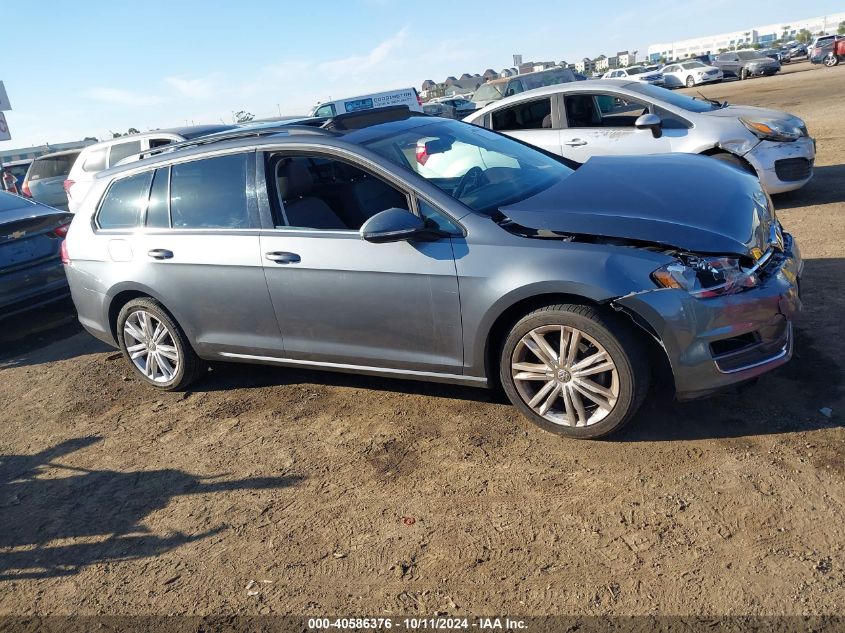 2015 Volkswagen Golf Sportwagen Tdi Se 4-Door VIN: 3VWCA7AU3FM517901 Lot: 40586376