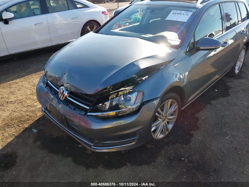 3VWCA7AU3FM517901 2015 Volkswagen Golf Sportwagen Tdi Se 4-Door