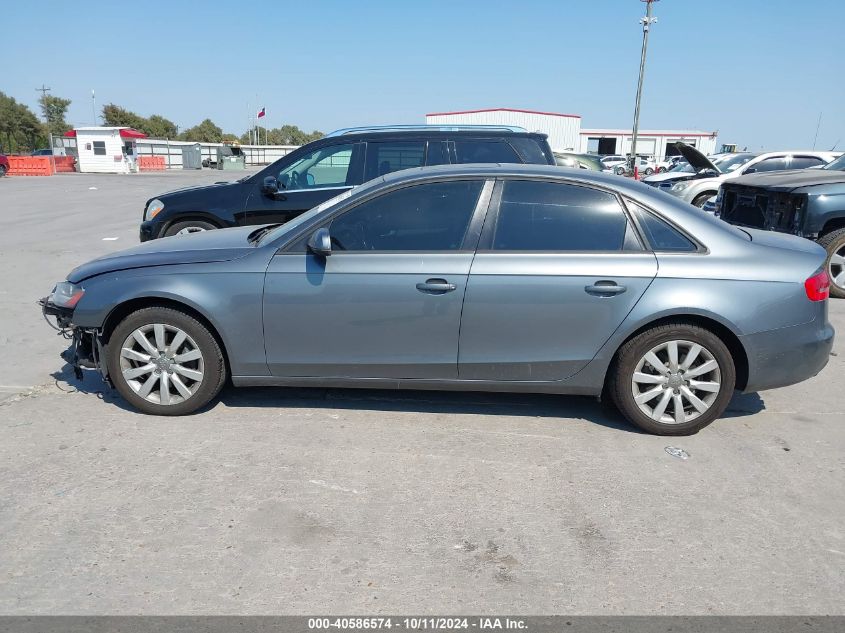 2013 Audi A4 2.0T Premium VIN: WAUBFAFL2DN028631 Lot: 40586574