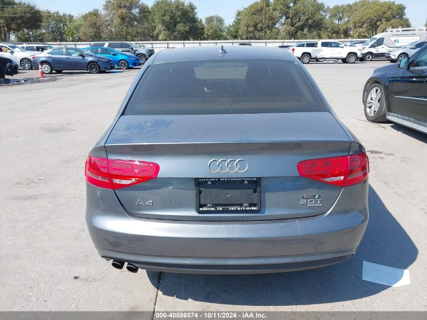 2013 Audi A4 2.0T Premium VIN: WAUBFAFL2DN028631 Lot: 40586574