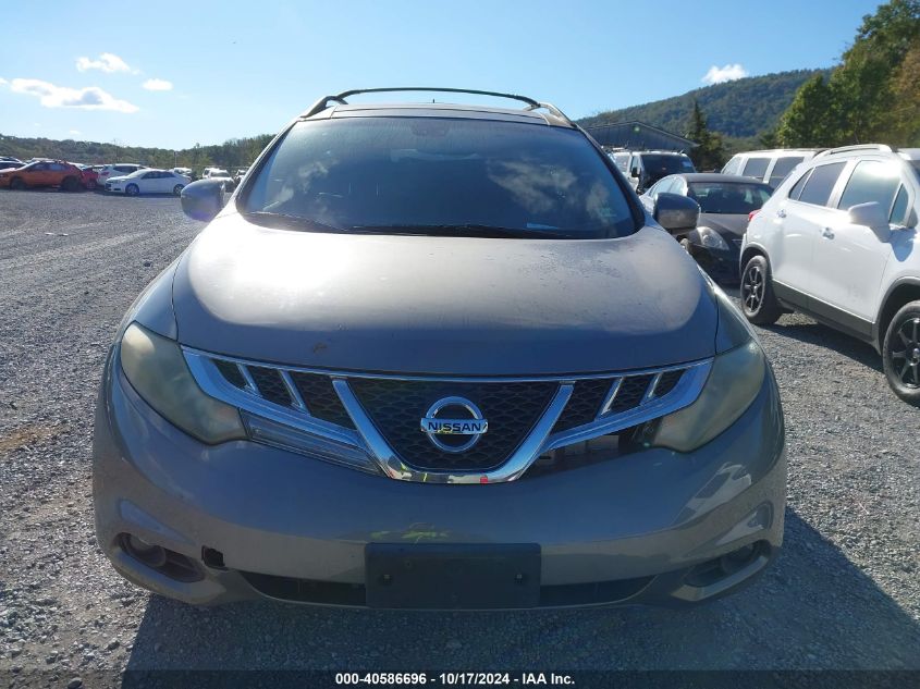 2012 Nissan Murano Sl VIN: JN8AZ1MW4CW226546 Lot: 40586696