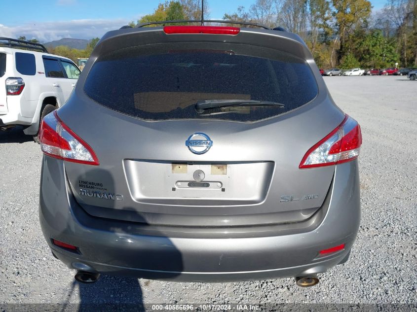 2012 Nissan Murano Sl VIN: JN8AZ1MW4CW226546 Lot: 40586696