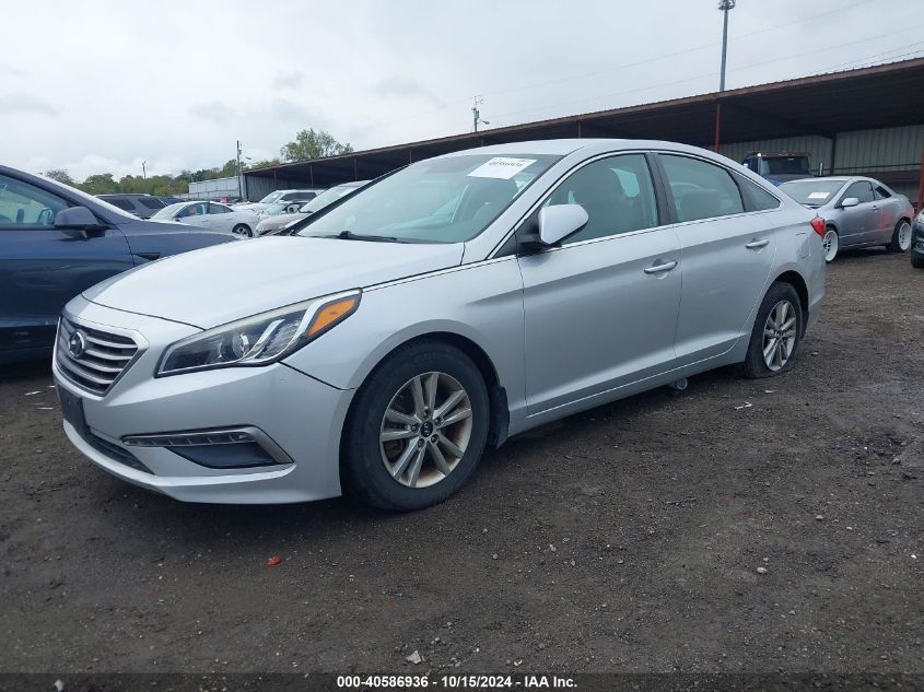 2015 Hyundai Sonata Se VIN: 5NPE24AFXFH196034 Lot: 40586936