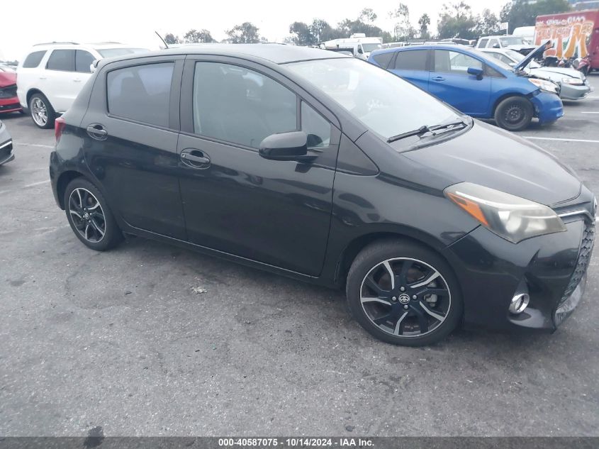 2015 Toyota Yaris Se VIN: VNKKTUD33FA020166 Lot: 40587075