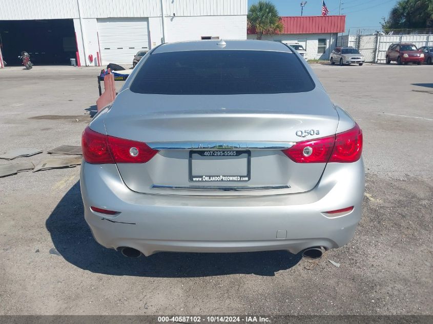 2015 Infiniti Q50 VIN: JN1BV7AP2FM330709 Lot: 40587102