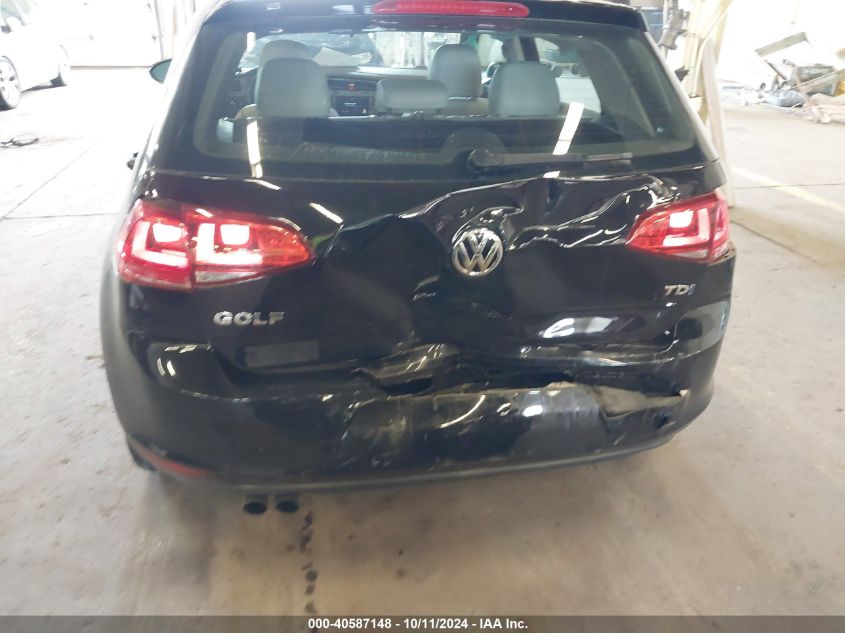 2015 Volkswagen Golf Tdi Se 4-Door VIN: 3VW2A7AU6FM047214 Lot: 40587148