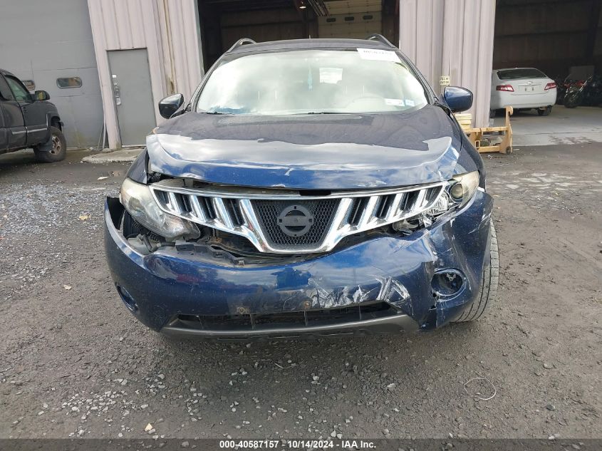 2009 Nissan Murano Sl VIN: JN8AZ18W09W128567 Lot: 40587157