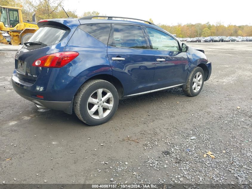 2009 Nissan Murano Sl VIN: JN8AZ18W09W128567 Lot: 40587157