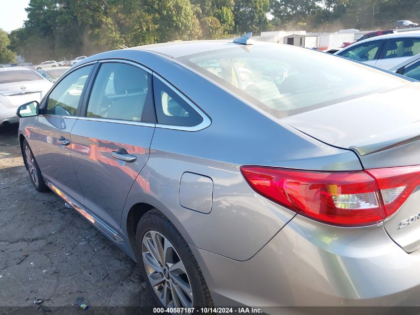VIN 5NPE34AFXHH484376 2017 HYUNDAI SONATA SPORT