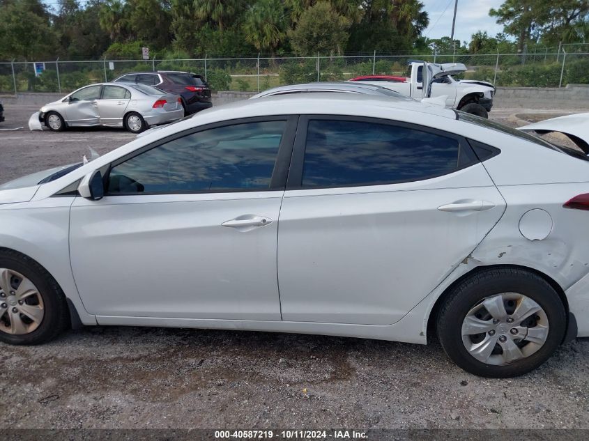 5NPDH4AE2GH682341 2016 Hyundai Elantra Se