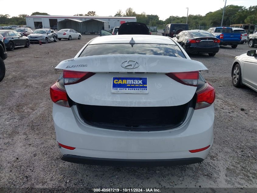 5NPDH4AE2GH682341 2016 Hyundai Elantra Se