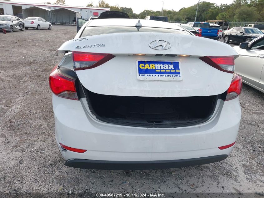 5NPDH4AE2GH682341 2016 Hyundai Elantra Se