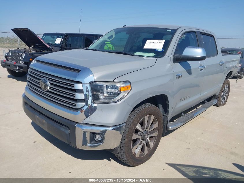 2018 Toyota Tundra Limited 5.7L V8 VIN: 5TFFY5F11JX243583 Lot: 40587235