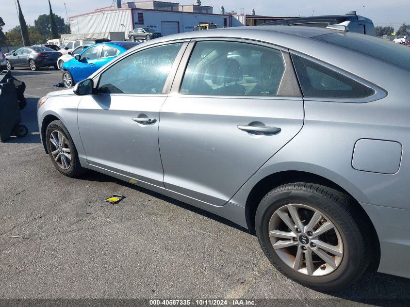 2017 Hyundai Sonata Se VIN: 5NPE24AF0HH505223 Lot: 40587335