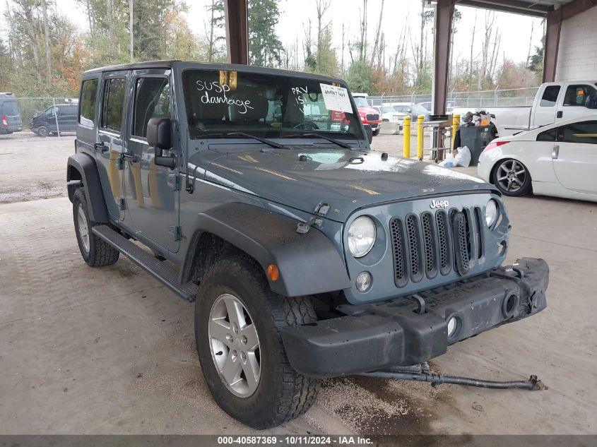 1C4HJWDG1EL227701 2014 Jeep Wrangler Unlimited Sport