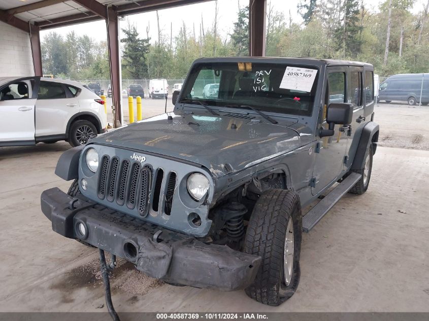 1C4HJWDG1EL227701 2014 Jeep Wrangler Unlimited Sport