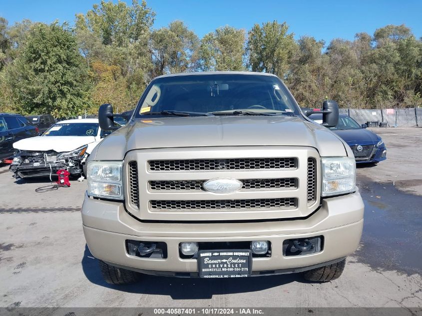 2005 Ford Excursion Limited VIN: 1FMNU43S65ED45778 Lot: 40587401