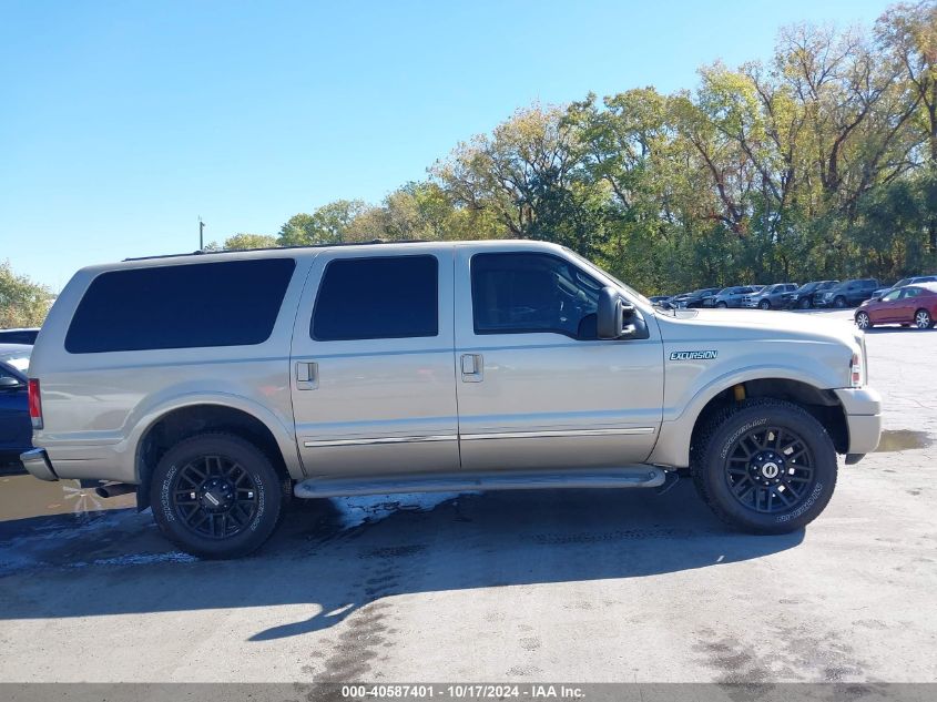 2005 Ford Excursion Limited VIN: 1FMNU43S65ED45778 Lot: 40587401