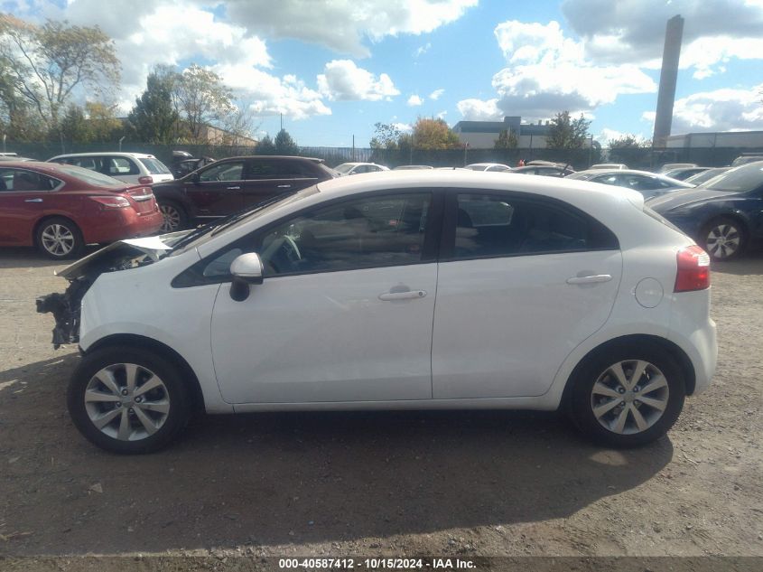 2013 Kia Rio Ex VIN: KNADN5A34D6104273 Lot: 40587412