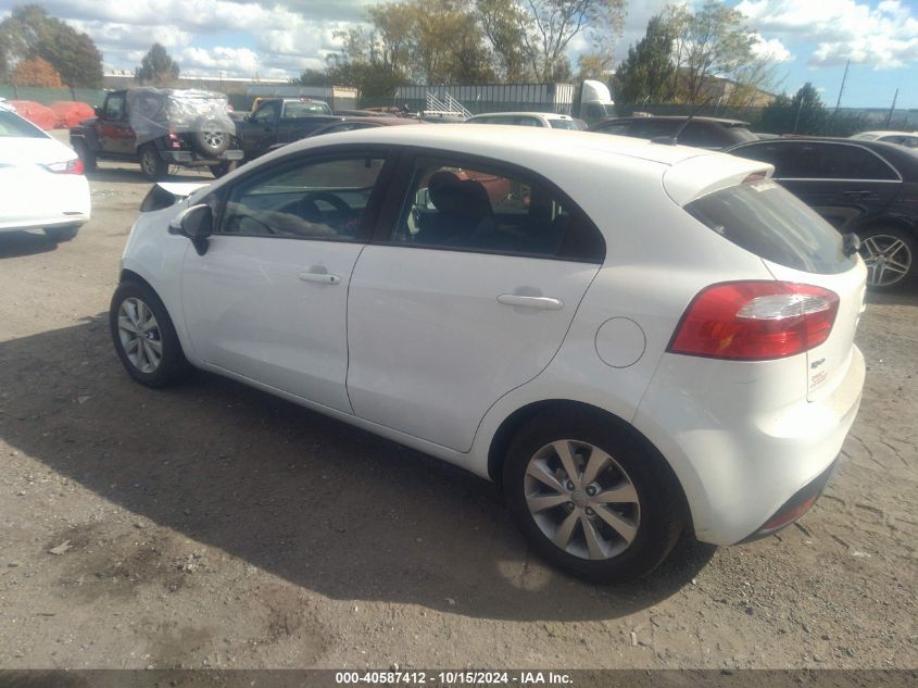 2013 Kia Rio Ex VIN: KNADN5A34D6104273 Lot: 40587412