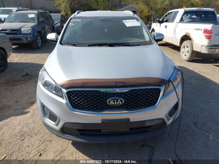 2016 Kia Sorento 2.4L Lx VIN: 5XYPGDA30GG170633 Lot: 40587522