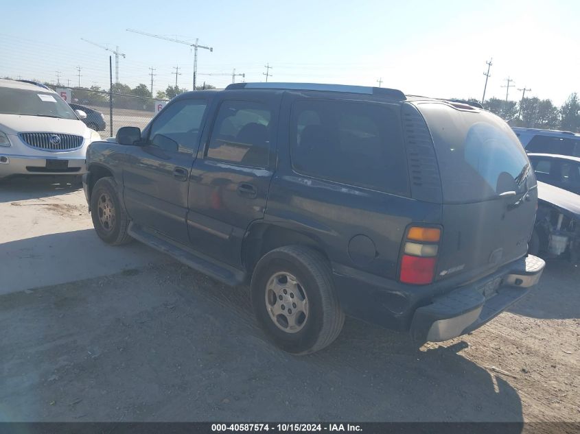 2005 Chevrolet Tahoe Ls VIN: 1GNEC13T35J178955 Lot: 40587574