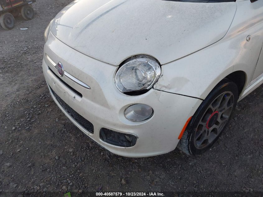 2012 Fiat 500 Sport VIN: 3C3CFFBR8CT400426 Lot: 40587579