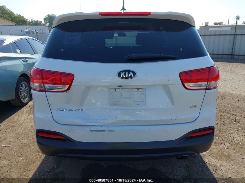 2017 Kia Sorento 3.3L Lx VIN: 5XYPGDA53HG196128 Lot: 40587651