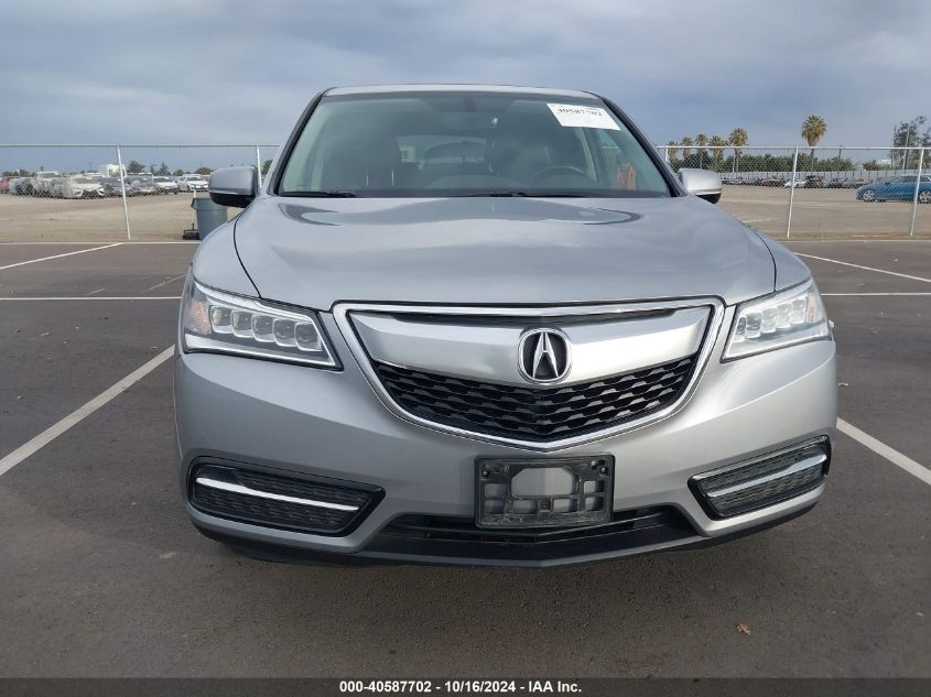 2016 Acura Mdx Acurawatch Plus Package VIN: 5FRYD4H27GB057813 Lot: 40587702