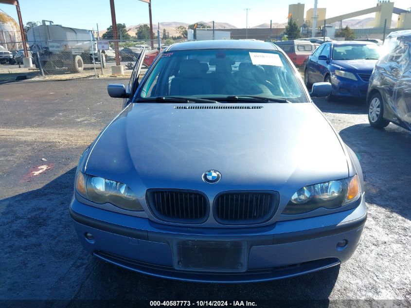 2004 BMW 325I VIN: WBAEV33444KL62489 Lot: 40587773