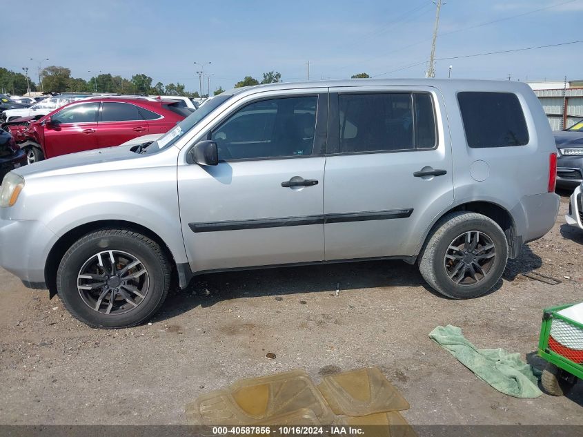 2011 Honda Pilot Lx VIN: 5FNYF3H23BB038142 Lot: 40587856